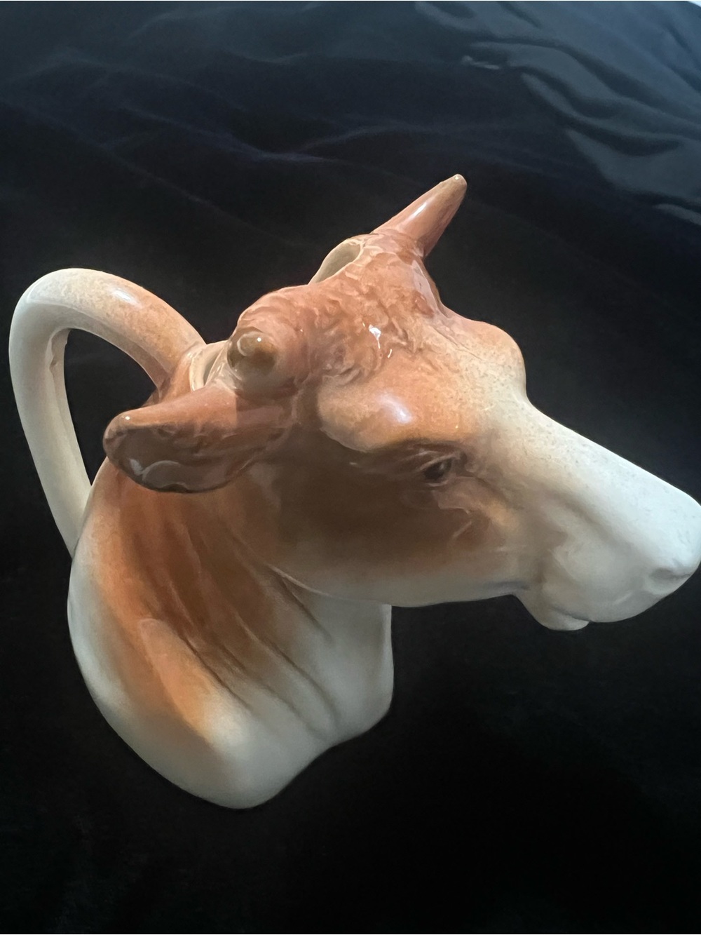 Vintage 1950s Ceramic Cow Head Creamer Pitcher – Marked Japan great condition